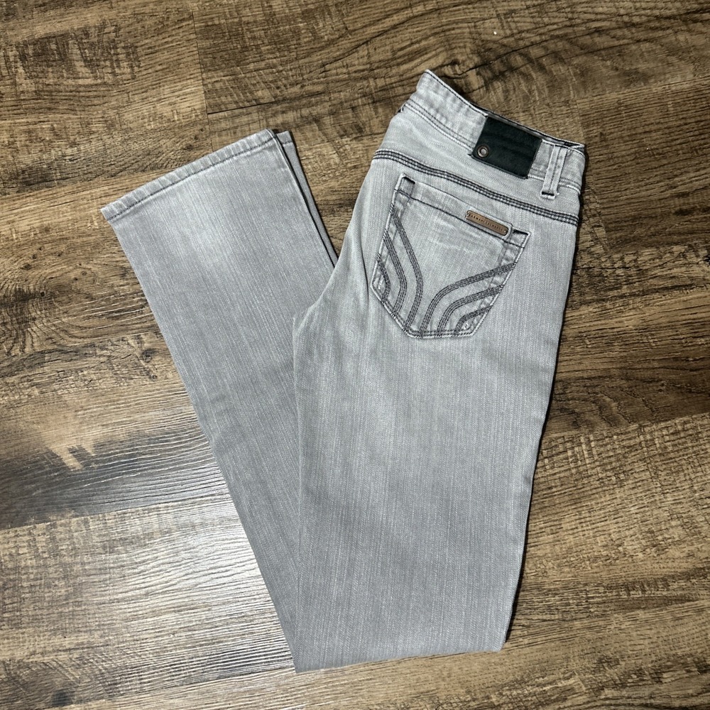 Armani Exchange Womens Gray Bootcut Jeans Designer Denim Pants